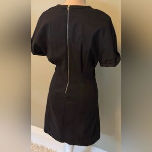 Zara Black Short Sleeve Mini Dress